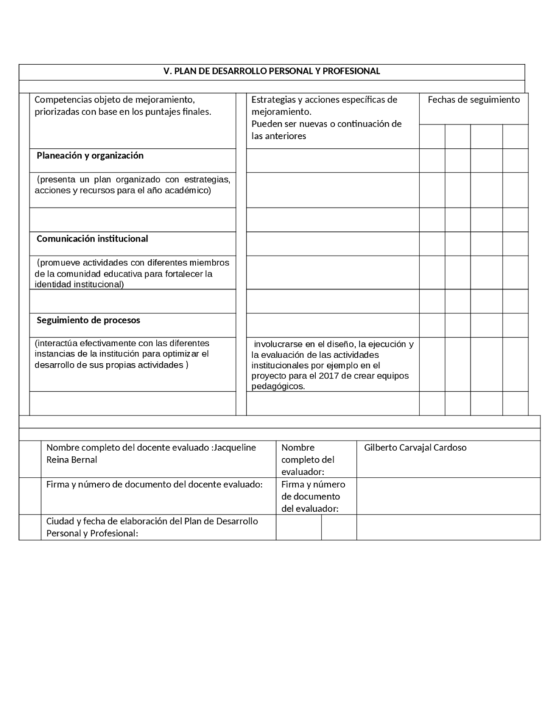 Desarrollo Profesional