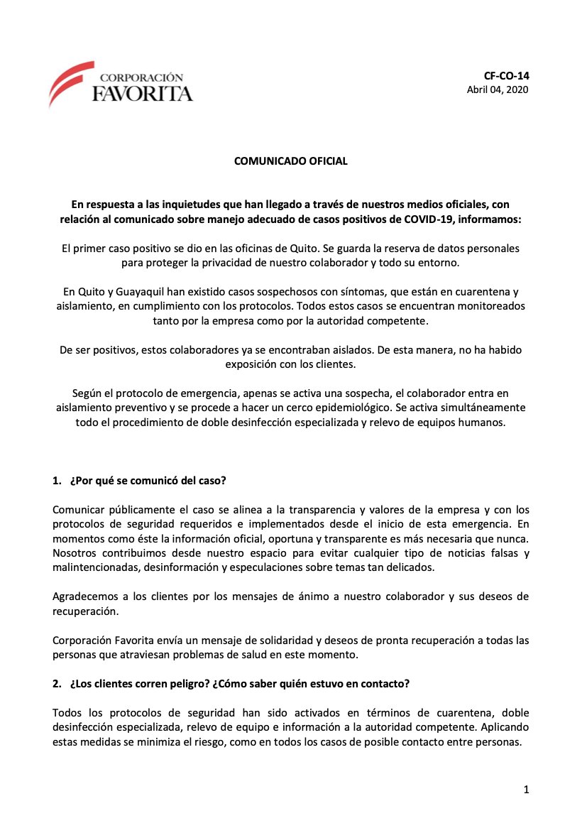 La Favorita: ¡Trabaja con nosotros!