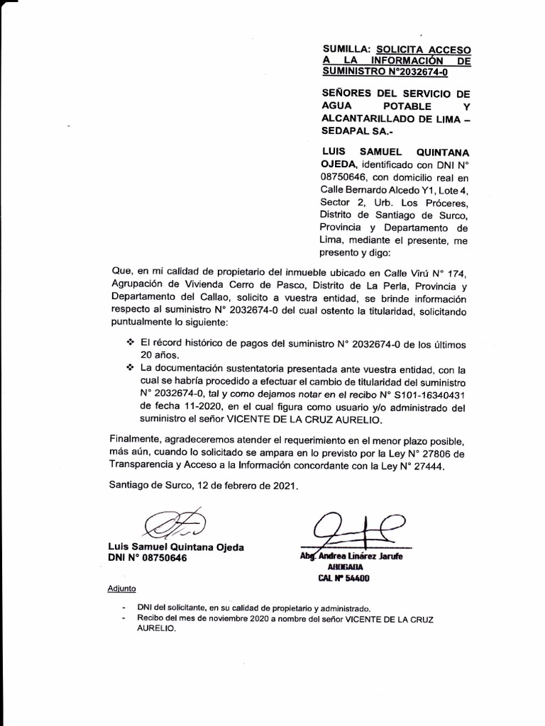 Número de Colaboradores en Sedapal