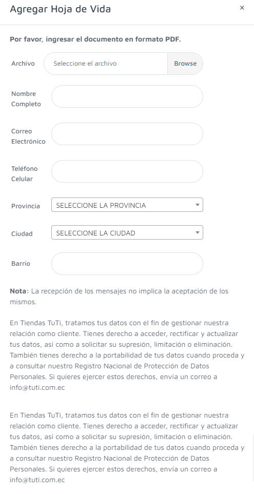 <strong>: TUTI trabaja con nosotros